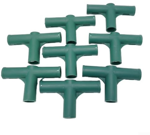 Lot de 8 connecteurs de joint de cadre de serre, diamètre intérieur de 19 mm, plastique robuste, pour une construction de serre de qualité (3#)