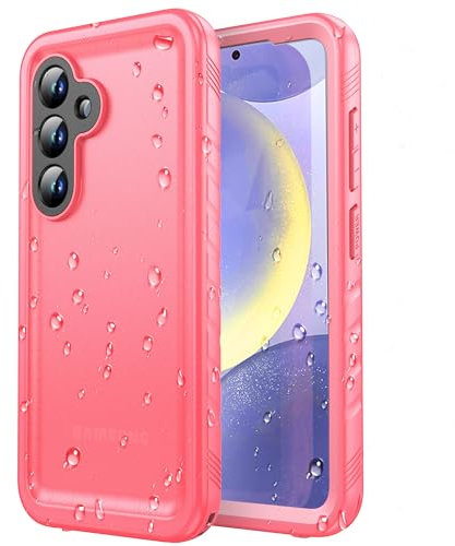 SPORTLINK for Samsung Galaxy S24 Waterproof Case - 360 Full Body Heavy Duty Shockproof Protection Front and Back S24 Case[Built in Screen+Camera Protector][Dustproof][IP68 Underwater]-6.2” Pink