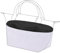 DGAZ Leichter Handtaschen Organizer, Seide und Dupont Papier Innentaschen für Longchamp Le Pliage Original L Lange Griffe/Le Pliage Energy L Lange Griffe Tote Schultertaschen Umhängetasche (Schwarz)