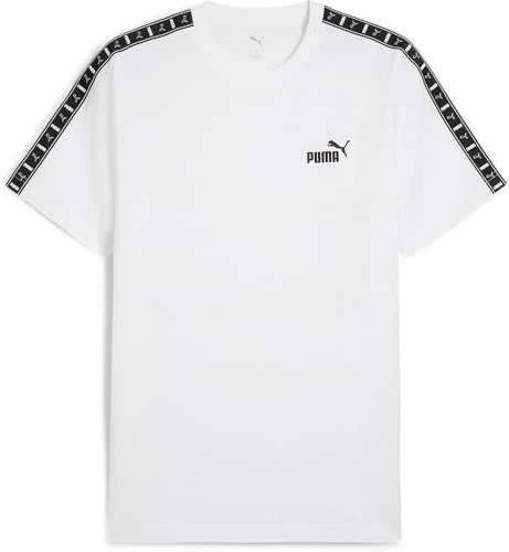 Puma Unisex ESS Tape Tee T-Shirts, Puma White, 3XL EU