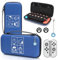DLseego Custodia Compatibile con Switch e Switch OLED, Switch Custodia Rigida con 1PCS Charm e 2 Copri levette analogiche,Cover Switch/Switch OLED Accessori,Fulmine Giallo