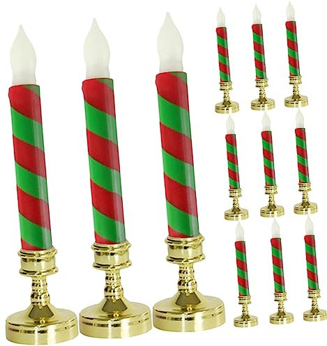 ORFOFE 12stücke Teiliges Von Weihnachtskerzen Batteriebetriebene Flammenlose Dekoleuchten Für Festliche Anlässe Weihnachtsdekoration Für Zuhause Und