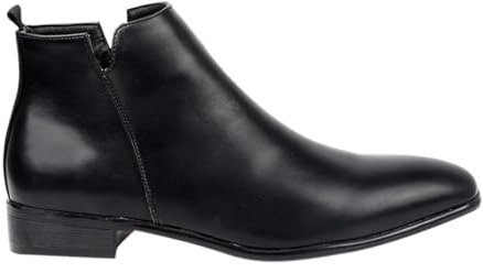 Generico Scarpe Donna Antipioggia Stivali da Giardino Stivali da Uomo di Grandi Dimensioni Primavera Autunno e Inverno Stivaletti Corti alla Versatili a Punta Stivaletti Pioggia Donna (Black, 46)