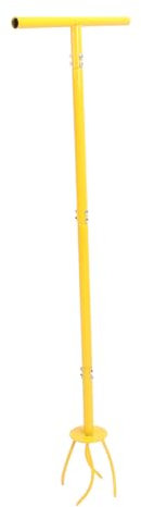 Effiziente Bodenbearbeitung, Premium-Eisen-Gartenkrallen-Grubber-Drehfräse mit Komfortablem Griff, Ideal für Rasen und Garten, Entwickelt Zur Förderung eines Gesunden