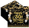 Servietten 30. Geburtstag,40 Stück Schwarz Gold Serviette 30 Geburtstag Mann,Tischdekoration Papierservietten für Mann Frau Feiern Party Jubiläum 33x33cm