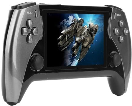 Handheld Game Console, Portable Gaming Player with 4.3 Inch IPS Screen, Support 11 Emulators, Dual 3D Joysticks, Video Playback, E Book Reading (Gray)