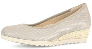 Gabor Damen Klassische Ballerinas, Frauen Flats,Pumps,Halbschuhe,Sommerschuhe,Slipper,Ballerina-Schuhe,flach,Muschel (Jute/m),37.5 EU / 4.5 UK