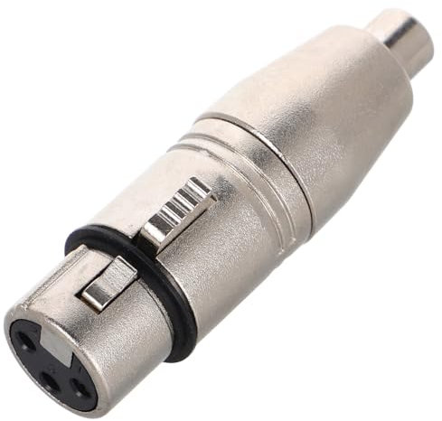 HEMOTON Zinc Alloy Xlr to Rca Adapter Pin Male to Female Xlr Audio Connector for Mixers Recorders Amplifiers