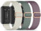 Wizvv 3 pulseras elásticas compatibles con Samsung Galaxy Fit 3, correa de tela de nailon para reloj de pulsera de liberación rápida para Samsung Galaxy Fit 3 SM-R390 para hombre y mujer, Nailon