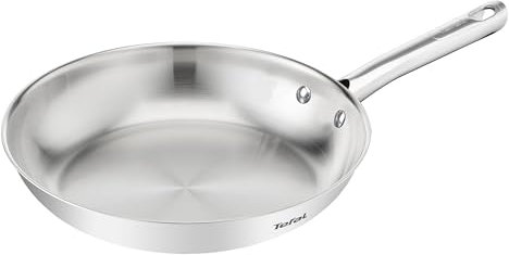 Tefal Duetto On, Poêle 28cm, Inox de qualité supérieure, Garantie de 10ans, Résultats croustillants, B8660634