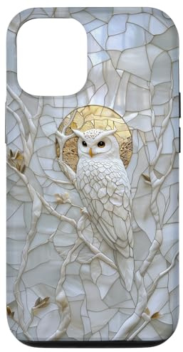 Schneeeule weiße Eule Liebhaber Schnee gebeizt Wintersaison Hülle für iPhone 12/12 Pro