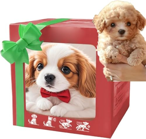 AFGQIANG 2026 New Upgrade Robot Dog, Interactive Electronic Plush Puppy Toy, Realistic Puppy Walking, Barking & Tail Wagging Pet for Kids (Brown)