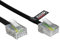 rhinocables ADSL RJ11 Lead High-Speed Internet Cable for BT, Internet, Broadband, Modem, Router and Landline Telephone Black Wire (1, 2m)