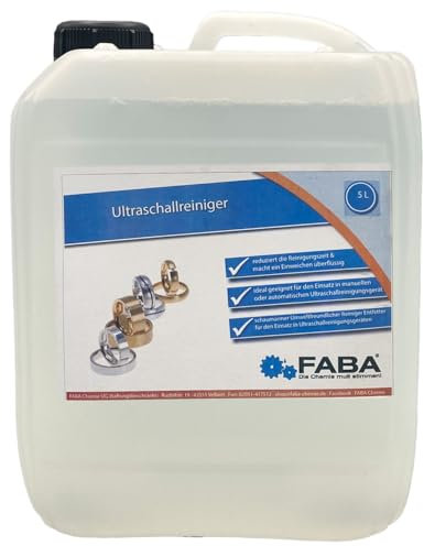 FABA Ultraschallreiniger 5 Liter Teilereiniger für Ultraschallgerät