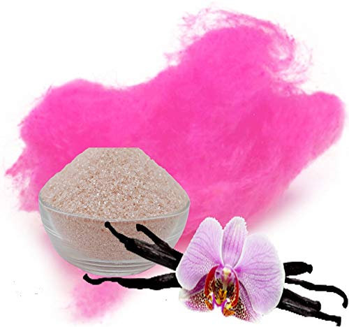 Zuckerwatte Zucker mit Geschmack Vanille Pink farbiger Aromazucker 1kg für die Zuckerwattemaschine