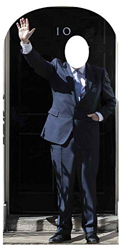 Star Cutouts SC1453 10 Downing Street Stand-In Cardboard Cutout 184cm – Political Photo Prop, UK Theme Party Decoration & Event Display