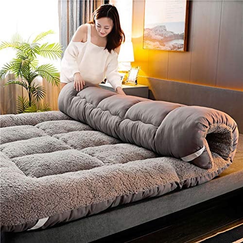 GYNFJK Doppelte Einstöckige Matratze Japanisch, Lammwolle-Matratze, Klappmatratze Für Studentenwohnheime, Futon-Matratze, Natürliche Tatami-Faltbettwäsche,180x200cm(71x79in)