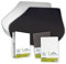 Dexitex 3er Set Queensbett- 1 Molton, 2 Spannbettlaken 1 Anthrazith + 1 Weiß -Bettlaken aus hochwertiger Baumwolle -Oeko-TEX - Multi-Stretch-Bettlaken für Matratzen, Wohnmobile & Wohnwagen