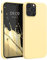 kwmobile Case Compatible with Apple iPhone 12 Pro Max Case - TPU Silicone Phone Cover with Soft Finish - Light Yellow