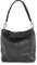 Cas8 Shopper Tasche Damen PAOLA - Schultertasche, Handtasche, Umhängetasche aus premium Leder, handbag mittelgroß, Beuteltasche, Tote Bag, made in Italy, Nero
