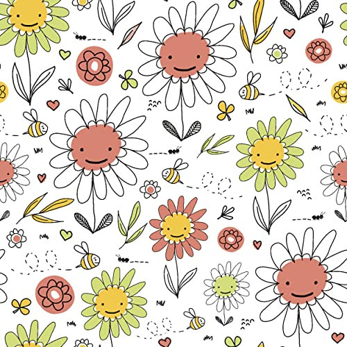 20 Servietten Bienen summen zwischen Blumen | Frühling | Sommer | Kindermotiv | Tischdeko 33x33cm
