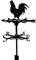 Girouette en forme de coq pour clôture de jardin et abri de jardin en métal avec indicateur de direction du vent
