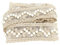 Vintage Spitzenband, 2 Yards Besticktes Spitzenband Perlenband, Perlenband Rolle, für DIY Kleidung, Kleider, Hochzeit Mittelstücke, Brautsträuße, Hochzeit Kränze, Perlen Vorhänge(Beige)