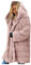 Damen Oversize Winter Mantel Faux Fur Kunstfell Jacke Kunstpelz Warm Lange Pelzmantel Felljacke Flauschige Elegant Cardigan Parka Coat mit Kapuze