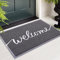 Homaxy Welcome Door Mat, Dirt Trapper Doormats Non-Slip Low Profile Durable Door Mat for Outdoor, Indoor, Entrance, Patio, Front Back Door — (60 X 90cm, Grey)