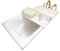 Badewannenabdeckungsdeckel, quadratisch faltbare Isolierung, Staub-Badezimmerabdeckungen, Bücher lesen, Filme schauen, Halterung, Badezimmerregal, Dicke 0,6 cm (Color : White, Size : 165x80x0.6cm) (