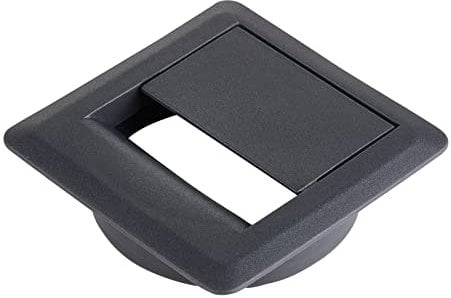 10 Stück SOTECH Kabeldurchführungen anthrazit Einlass-Ø 60 mm Gesamtmaß 70 x 70 mm Kabeldurchlass aus Kunststoff