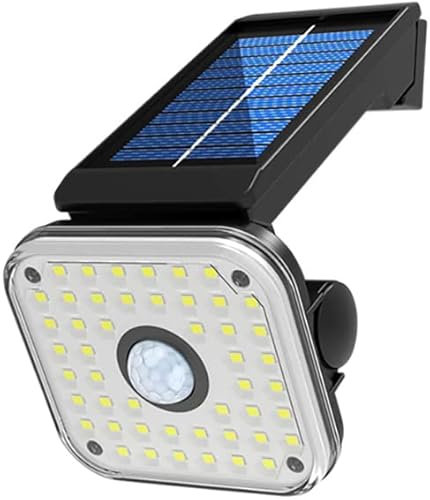 St Helens Home and Garden Solar Powered Outdoor Security Light with Motion Movement Sensor Detector with Adjustable Bracket for Wall or Fence Mounting in Gardens and Yards.