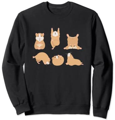 Yoga Hamster Meditation Hamster macht Yoga Übungen Sweatshirt