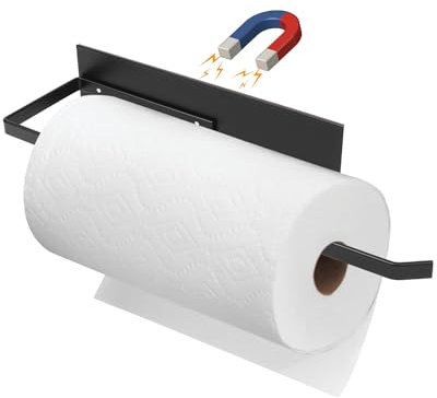 Porte-serviettes en papier magnétique pour réfrigérateur, support de rouleau de papier toilette, support mural pour réfrigérateur, salle de bain, garde-manger, camping-car, cuisine