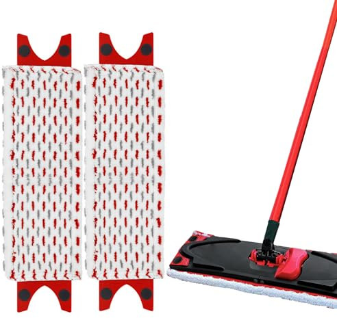 WinGluge 2 Piezas Recambio Fregona para Vileda Ultramax, Paño de Repuesto Mopa Microfibra, Recambios de Fregona Lavable en la Lavadora, para Fregar Suelos, Atrapa Fácilmente la Suciedad