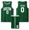 ABRTJCL Kinder/Erwachsener Basketball Trikot Set, 2-Teiliges Ärmelloses Anzug, Jersey & Shorts Grün XL