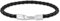 THOMAS SABO 3 Lederarmband schmal in Schwarz Silber 925 Sterlingsilber, Geschwärzt, Leder A2147-682-11