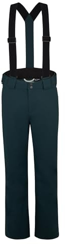 Ziener Herren TAGA Ski-Hose/Schnee-Hose | wasserdicht, warm, Träger, Dark Jungle tex, 50