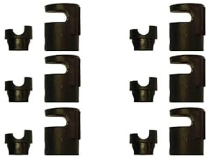 Lot x6 Embout Montant avec Verrouillage pour Filet Trampoline avec Anneau