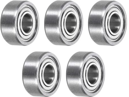 QUARKZMAN 5 Stück MR104ZZ Miniatur-Rillenkugellager 4x10x4mm Doppelt geschirmte Lager für Elektromotoren, Haushaltsgeräte, Gartengeräte, P5 (ABEC 5)