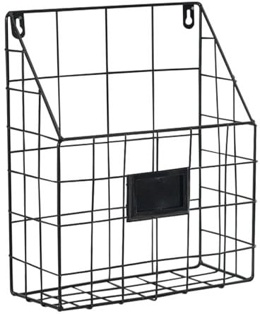 Metal Wire Newspaper Rack, Wall Mounted Newspaper Storage Rack, Artistic Sense Storage Organizer for Brochures, Books, Mail, and All Kinds of Newspapers