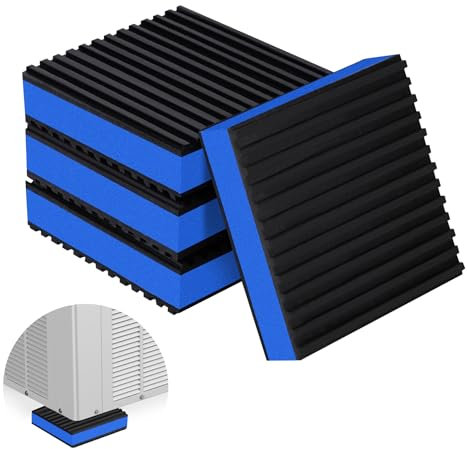 ToLanbbt Gummi-Anti-Vibrationspads, 7,6 x 7,6 cm, strapazierfähig, EVA, mechanische Vibrationsdämpfung, Isolator-Pads, 2,2 cm, T-absorbierende Matten für Kompressor, Klimaanlage, Waschmaschine,