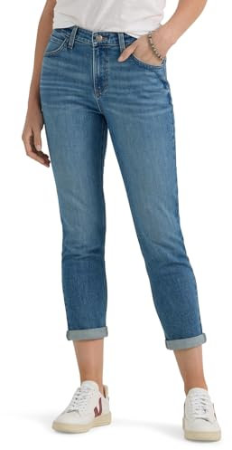 Lee Women's Legendary Mid Rise '90s Taper Jean Lesson Learned 16