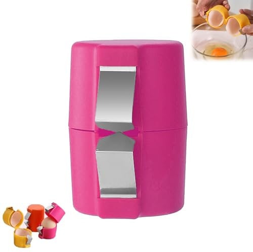 Stainless Steel Egg Cracker, Cup & Opener - Pink