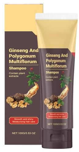 Ginseng Multiflorum Shampoo, Moisturizing Cleansing Shampoo, Plant Extract Shampoo Natural Organic 100 g for Cleansing, Moisturizing, Strengthening, Smoothness And Shine, 3,9 x 3,5 x 1,57 x 16,5 Zoll