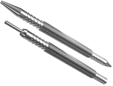 2 Stück Doppelkopf-Federnagel-Setter Hammerless Punch Nail Tool Hinged Pin Tool für präzise Kontrolle und Benutzerfreundlichkeit