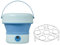 Feriany Prise UE, Lave-Vaisselle Pliant Ménage Mini Lave-Vaisselle Turbo Nettoyant pour Fruits et Légumes Mini Lave-Vaisselle Bleu