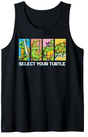 Teenage Mutant Ninja Turtles Select Your Turtle Video Game Tank Top