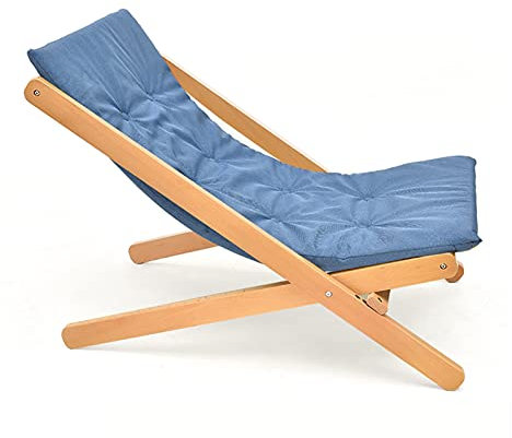 Klappbarer Holz-Liegestuhl, Sonnenliege, Schlinge, für den Außenbereich, Verstellbarer Klappstuhl, Holzstuhl, Terrasse, Camping, Entspannung, Garten, Lounge, Liegestuhl,