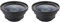 Qarmijaer 2X Professional 37mm Macro+72mm Wide Angle Lens 0.39X Full HD for 4K Camcorder